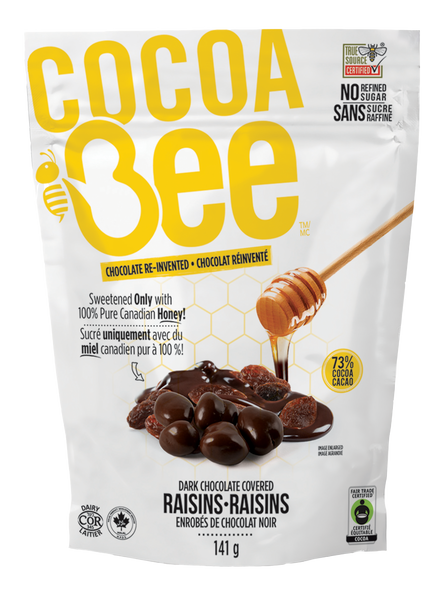 COCOABEE™ 73% Dark Chocolate Covered Raisins
