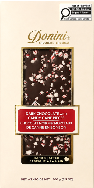 Dark Chocolate Bar with Candy Cane Pieces