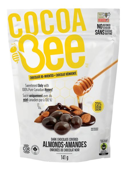 COCOABEE™ 73% Dark Chocolate Covered Almonds