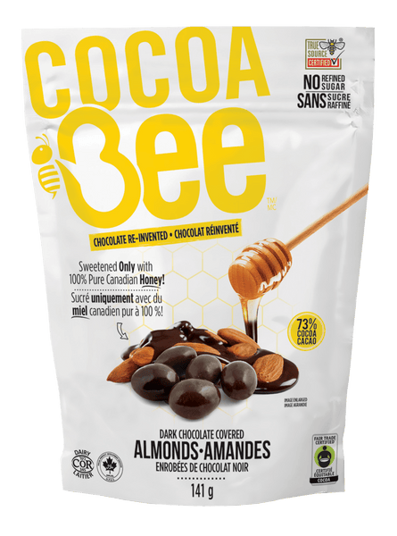 Cocoabee™ 73% Dark Chocolate Covered Almonds