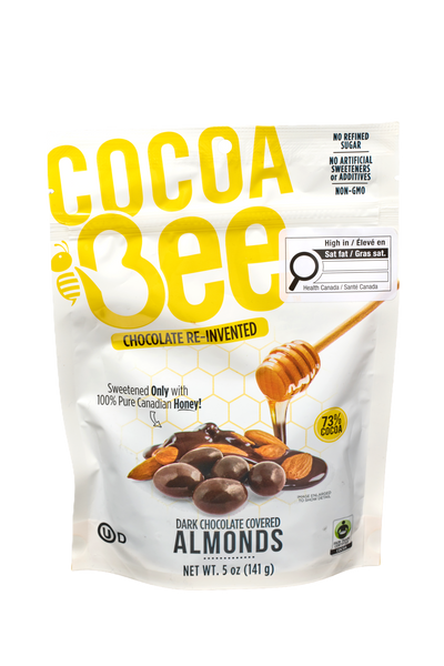 Cocoabee™ 73% Dark Chocolate Covered Almonds
