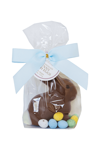 Milk Chocolate Hollow Bunny with Eggs Bag