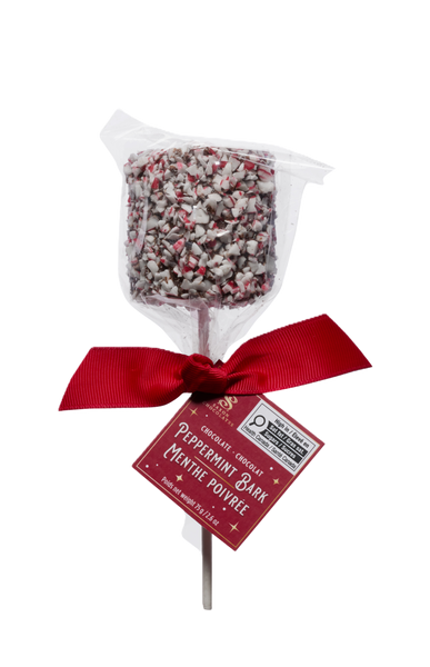 Dark Peppermint Jumbo Marshmallow Pop