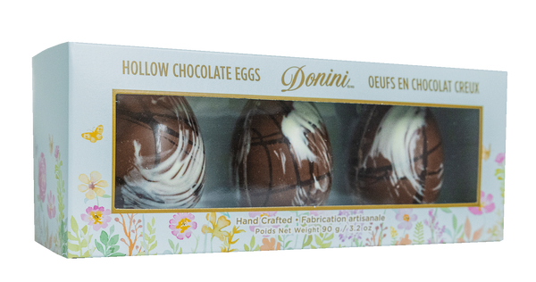Milk Chocolate Decorated Hollow Chocolate Eggs Box (3 pcs.)