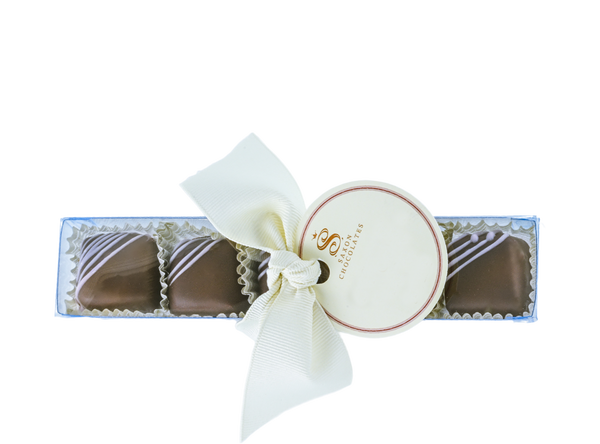 Dark Chocolate Lavender Sea Salt Caramels Box (5 pcs.)